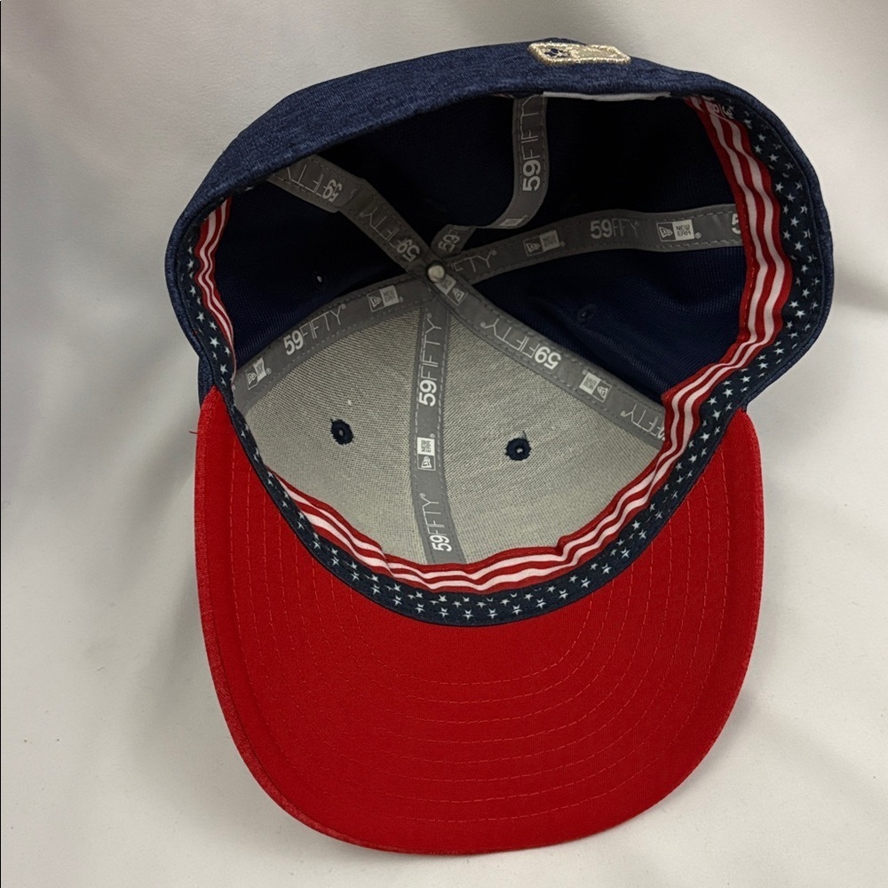 Kansas City Royals Stars Stripes New Era Hat CP 7 3/8 4th Of July MLB Baseball - Picture 6 of 9